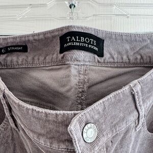 Talbots Gray Corduroy Pants